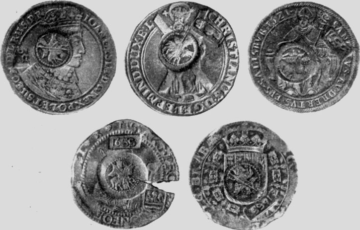 1 - ,  , 1649 .; 2 - -,  , 1624 .; 3 - ,  , 1621 .; 4 - , , 1629 .; 5 -  ,  IV, 1624 . (. ).